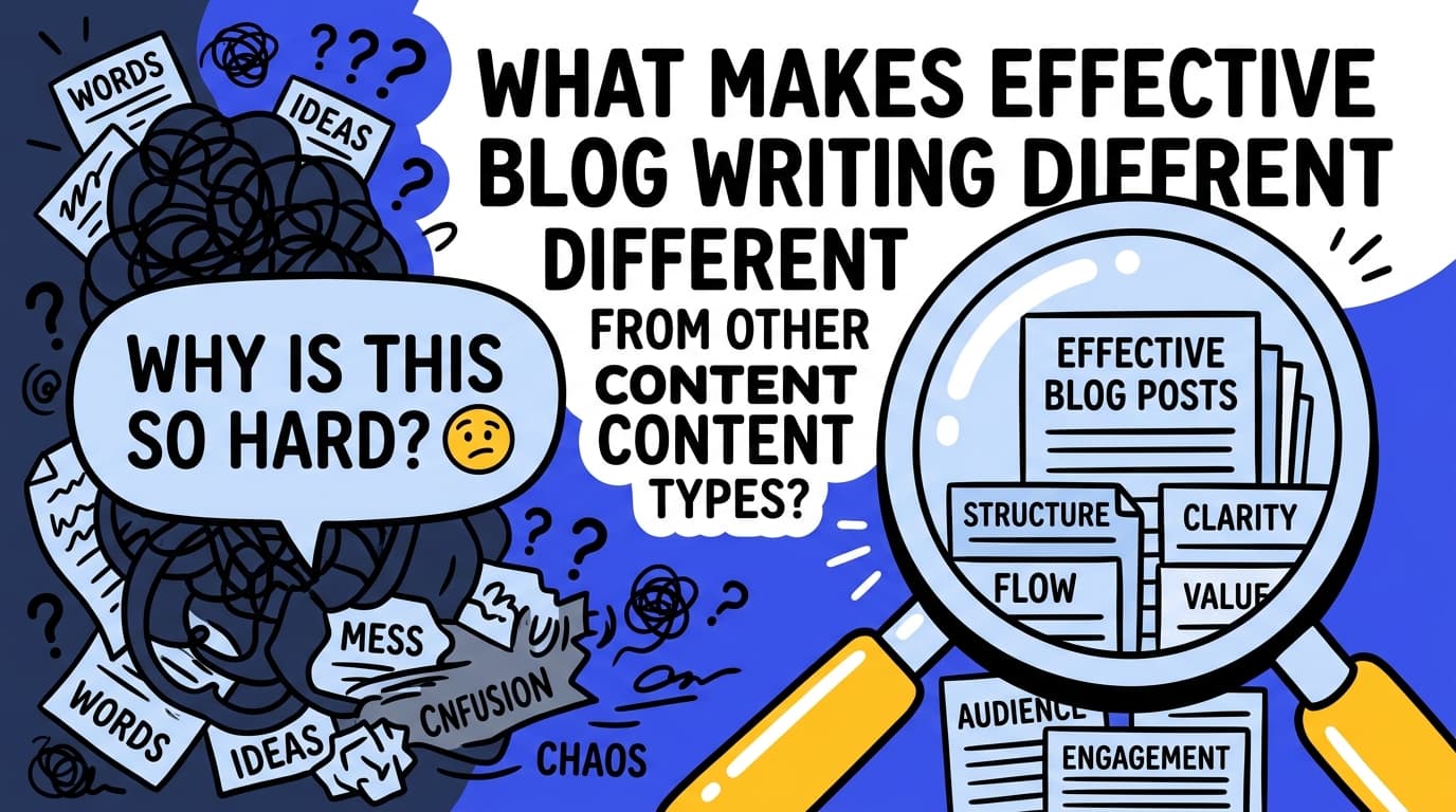 What Makes Effective Blog Writing Different from Other Content Types?