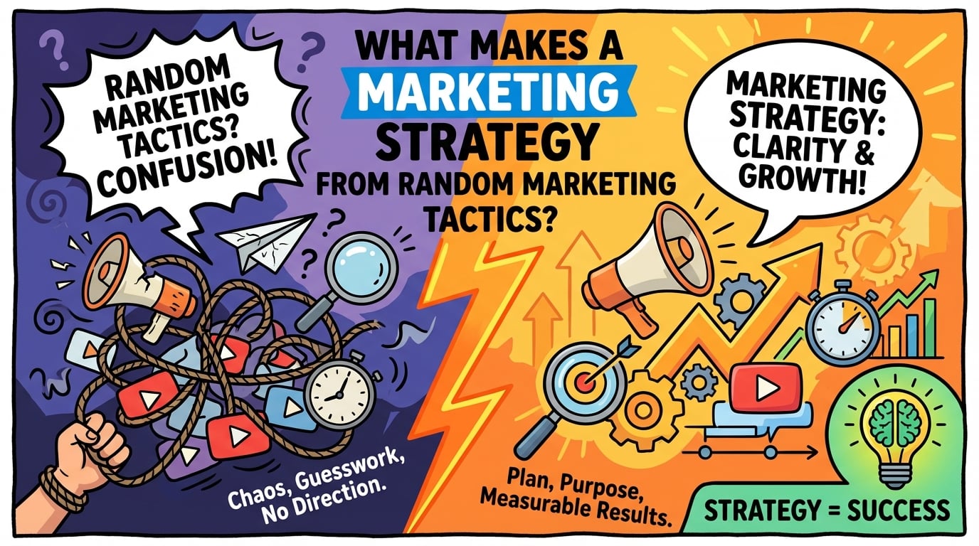 What Makes a Marketing Strategy Different from Random Marketing Tactics?