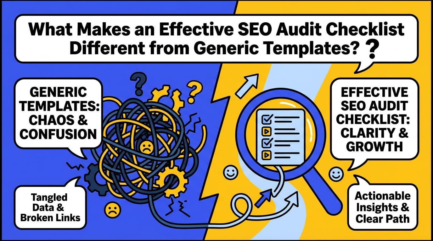 What Makes an Effective SEO Audit Checklist Different from Generic Templates?